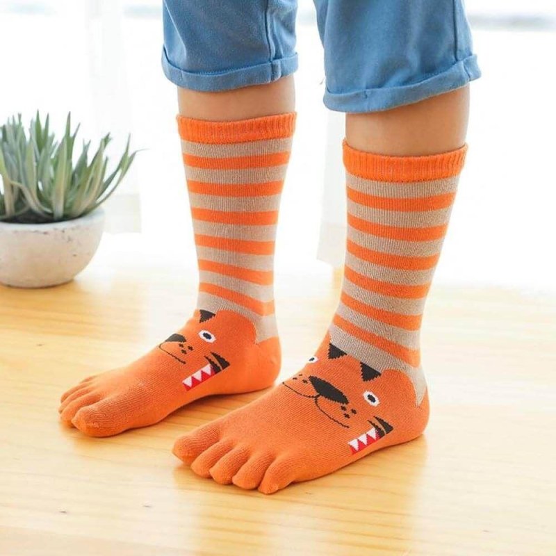 Dětské prstové ponožky větší - tygřík - Dárky