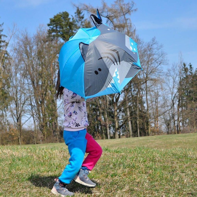 Dětský 3D deštník - žralok - Dárky