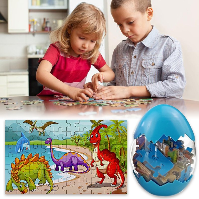 Dinosauří puzzle - modré - Dárky