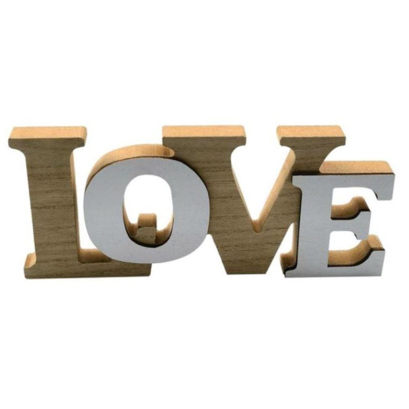Dřevěná dekorace LOVE - Dárky