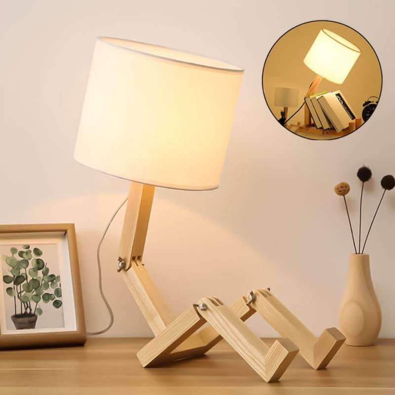 Dřevěná stolní lampa - Dárky