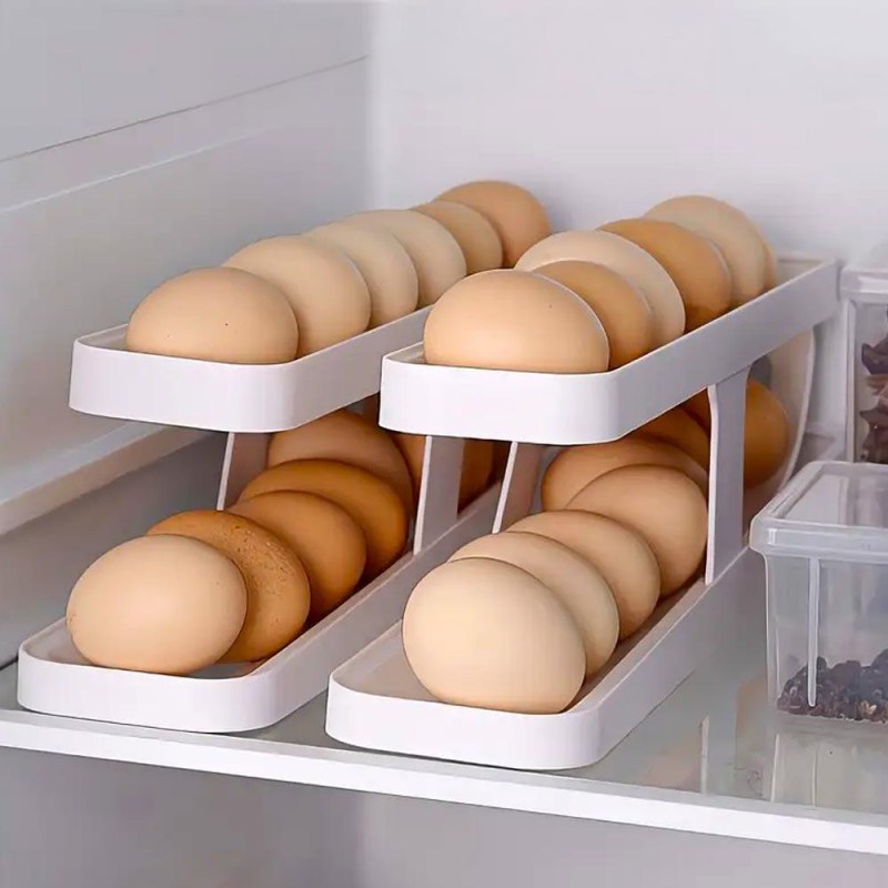 Dvoupatrový zásobník/organizér na vajíčka - Dárky