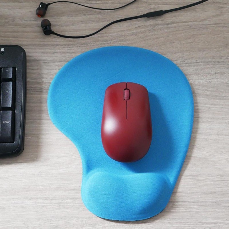 Ergonomická podložka pod myš - modrá - Dárky