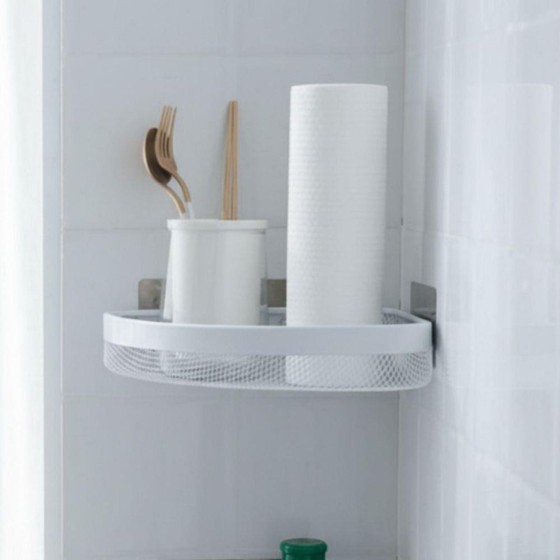 Kovová nalepovací rohová polička