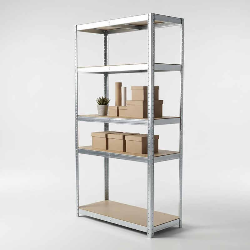 Kovový regál 5 polic