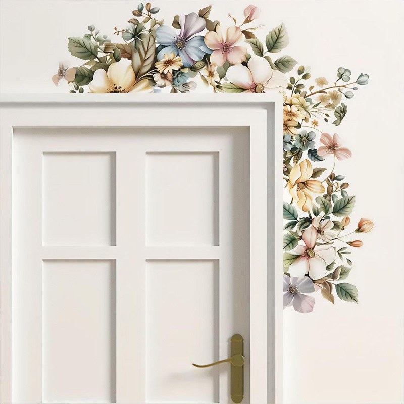 Květinová nástěnná samolepka - Dárky