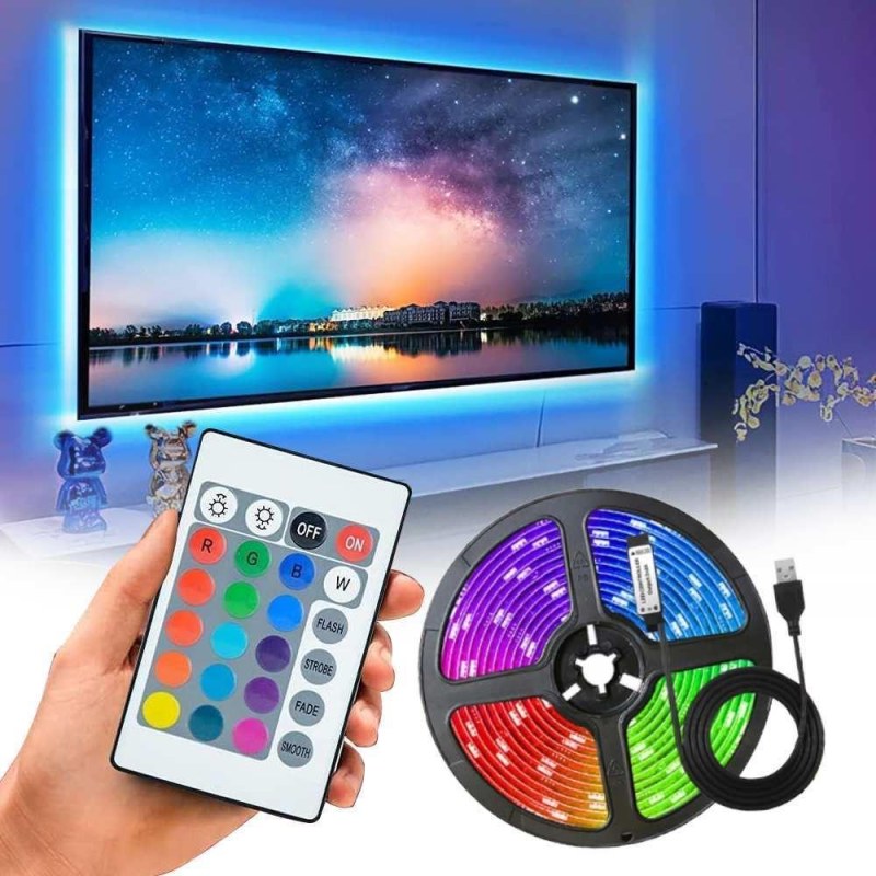 LED RGB pásek s ovladačem - 2 m - Dárky