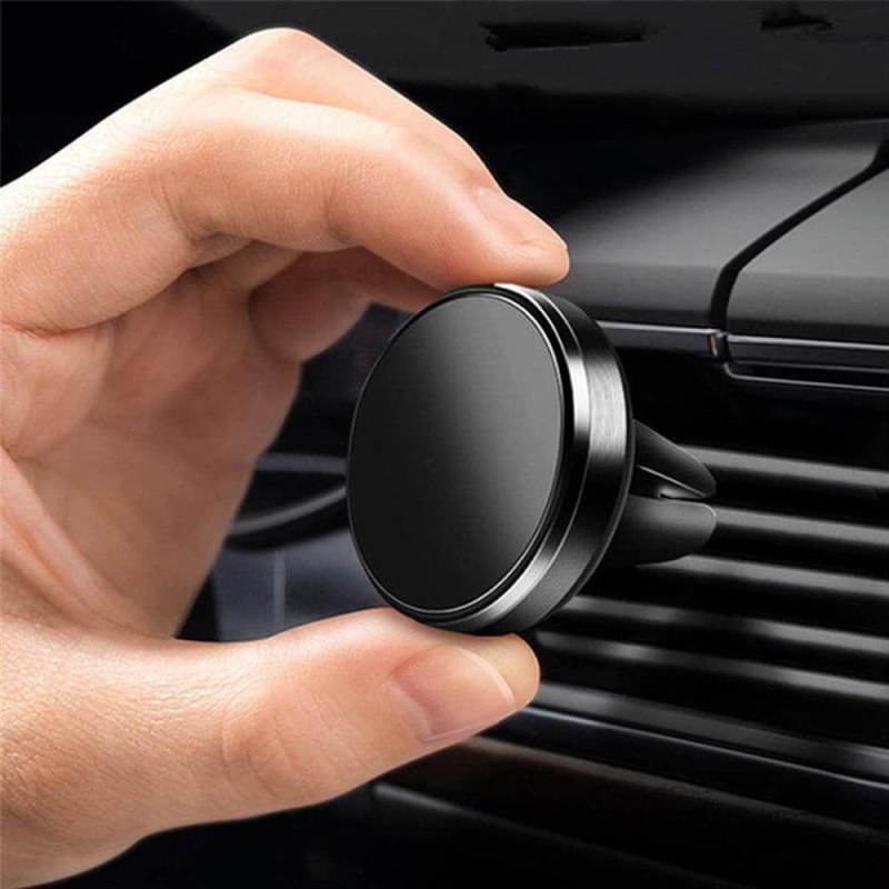 Magnetický držák na mobil do auta - černý - Dárky
