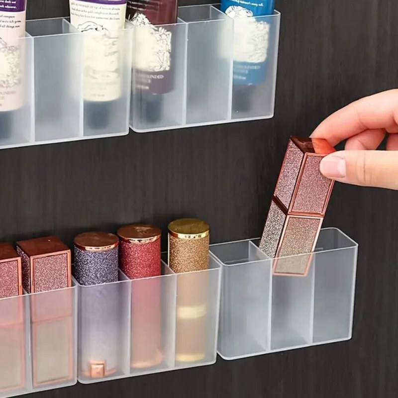 Nalepovací organizér se 3 přihrádkami - průhledný - Dárky