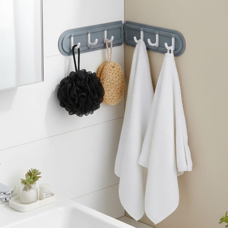 Nalepovací rohový věšák se 6 háčky - Dárky