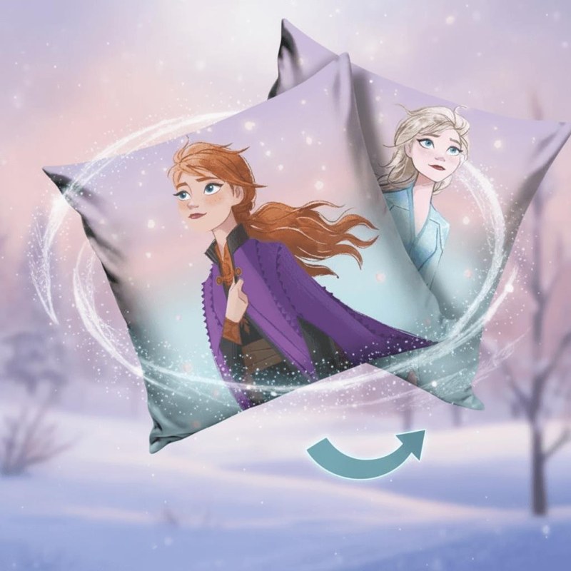 Oboustranný povlak na polštářek - Ledové království sestry Elsa a&nbsp;Anna - Dárky