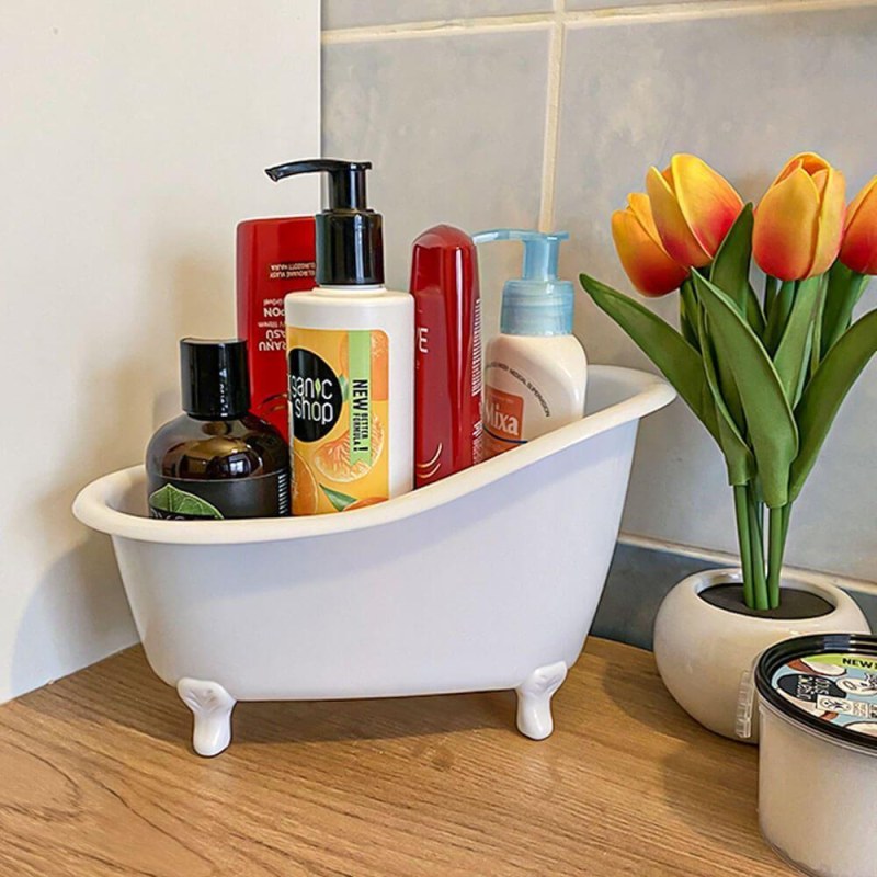 Organizér na kosmetiku - vanička - bílá - Dárky