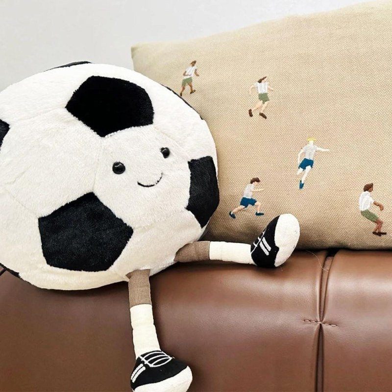 Polštář s&nbsp;nožičkami - fotbalový míč - Dárky