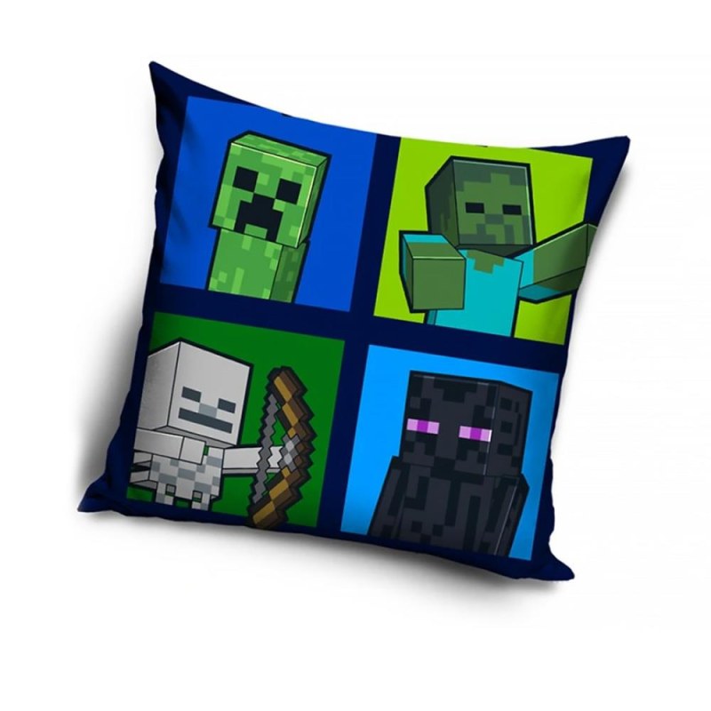 Povlak na polštářek - Minecraft mobové