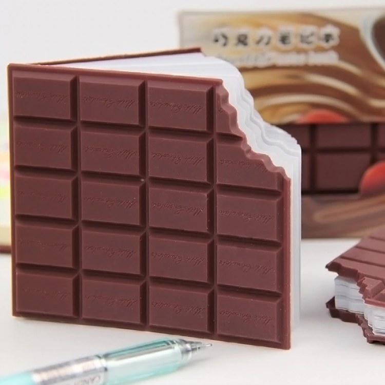 Poznámkový blok ukousnutá čokoláda - Dárky
