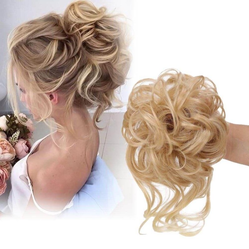 Příčesek do vlasů drdol - plavá blond Příčesek do vlasů drdol - plavá blond - Dárky