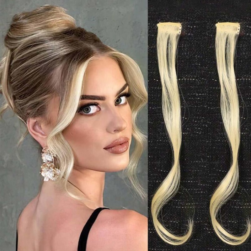 Příčesek do vlasů na klipu melír - blond