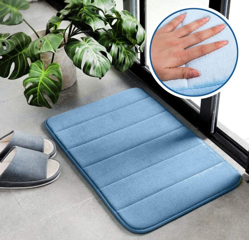 Protiskluzová koupelnová předložka 40 x 60 cm - modrá - Dárky