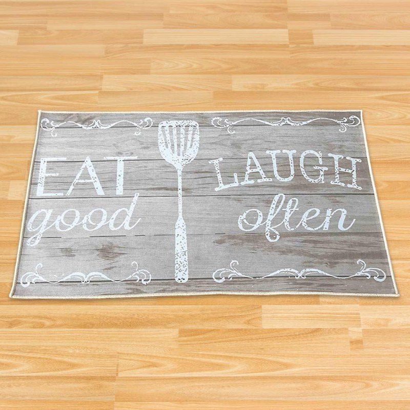 Protiskluzová předložka 90x60 cm - Eat Good, Laugh Often - Dárky