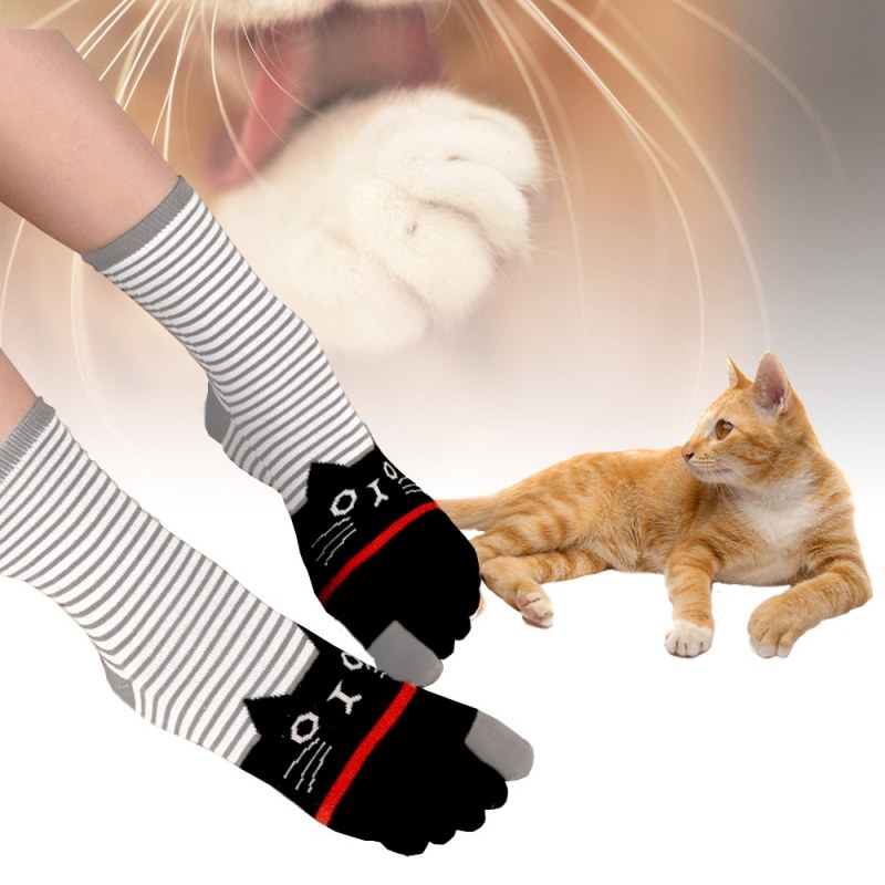 Prstové ponožky - kočky - Dárky