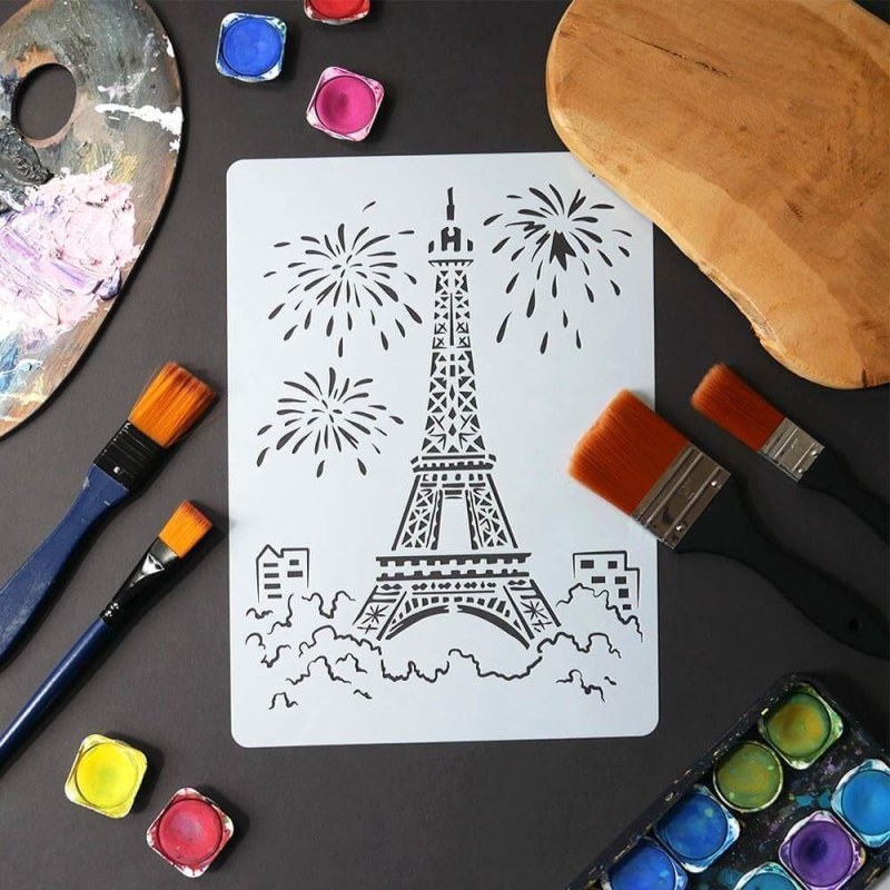 Šablona s motivem - Eiffelova věž - Dárky