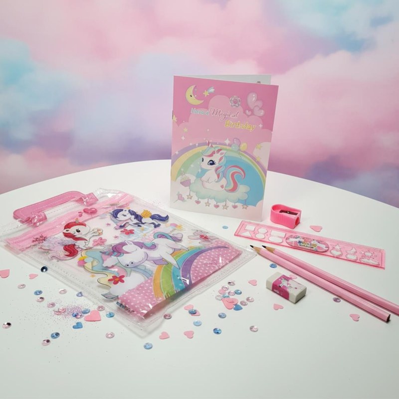 Sada školních pomůcek pro děti - jednorožec - Dárky