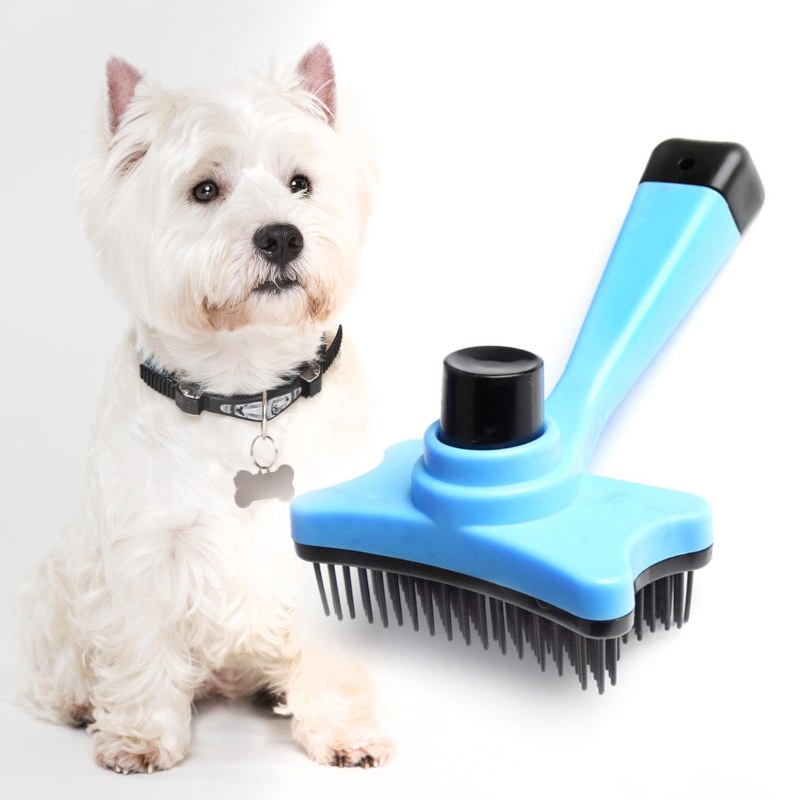 Samočistící vyčesávací kartáč na chlupy/srst - Dárky