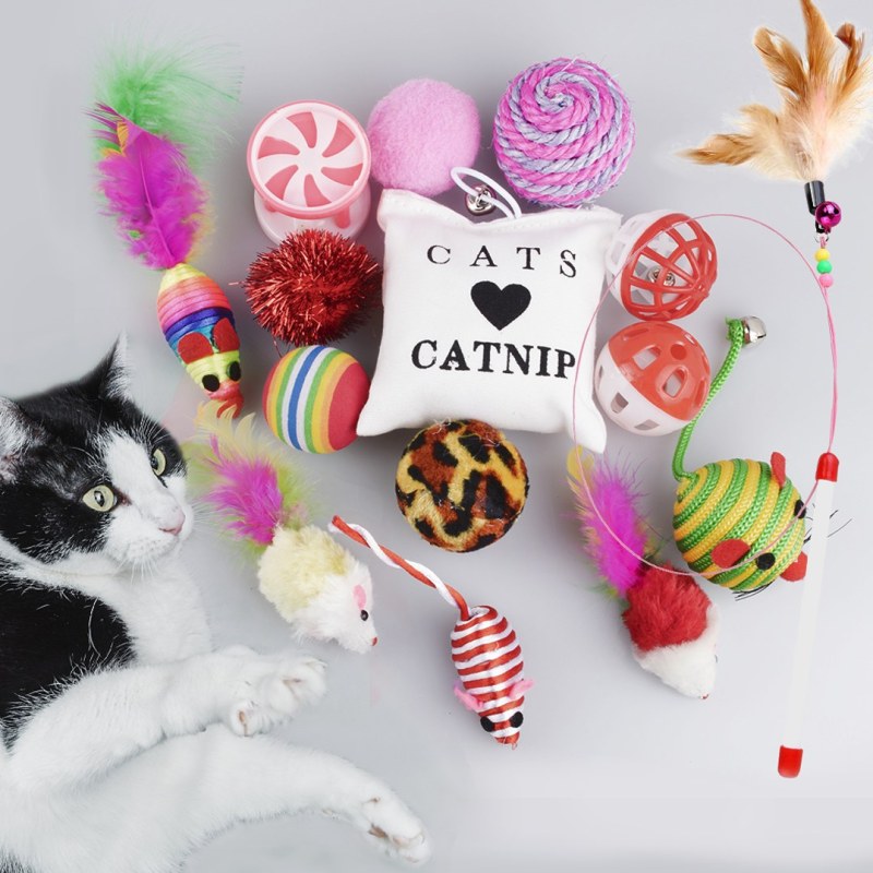 Set hraček pro kočky - Dárky