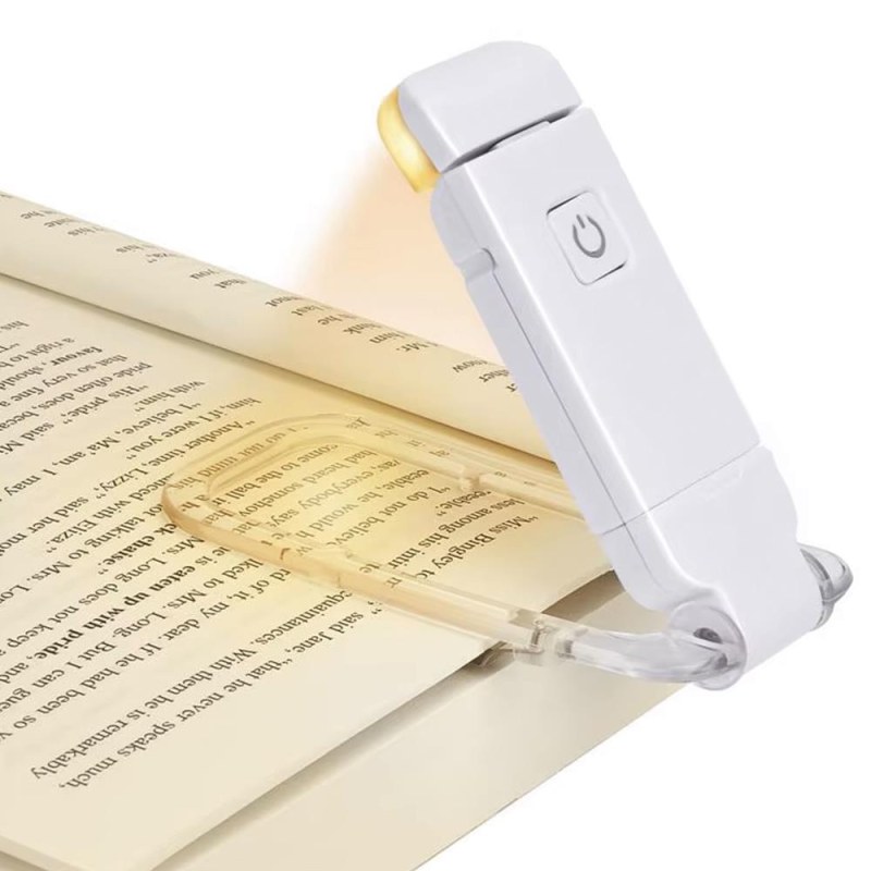 Skládací LED lampička na čtení s klipem - Dárky