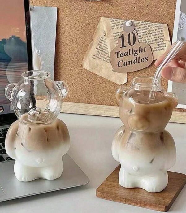 Sklenice ve tvaru medvídka