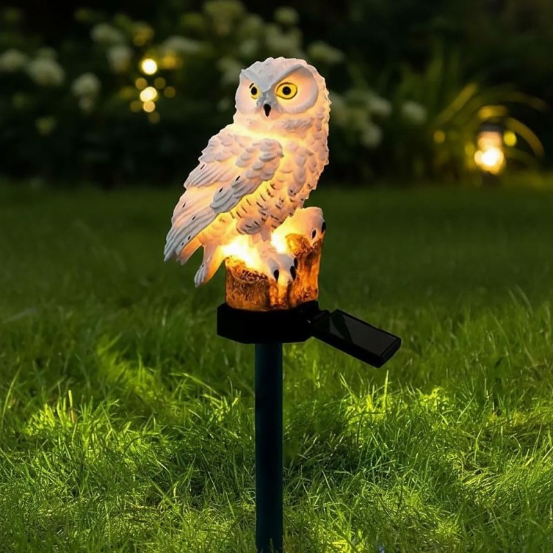 Solární zahradní osvětlení sova - Dárky
