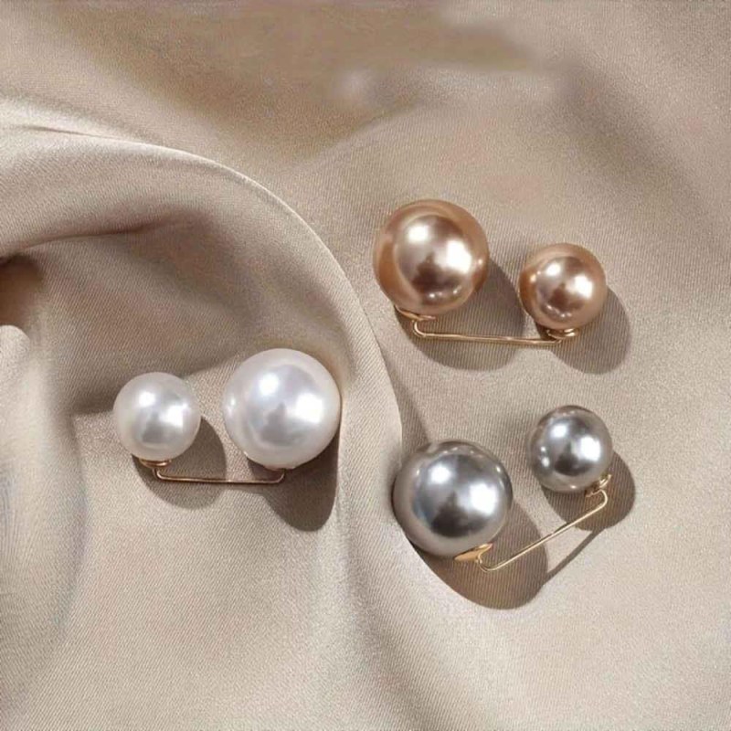 Spona na oblečení perly 3 ks - Dárky