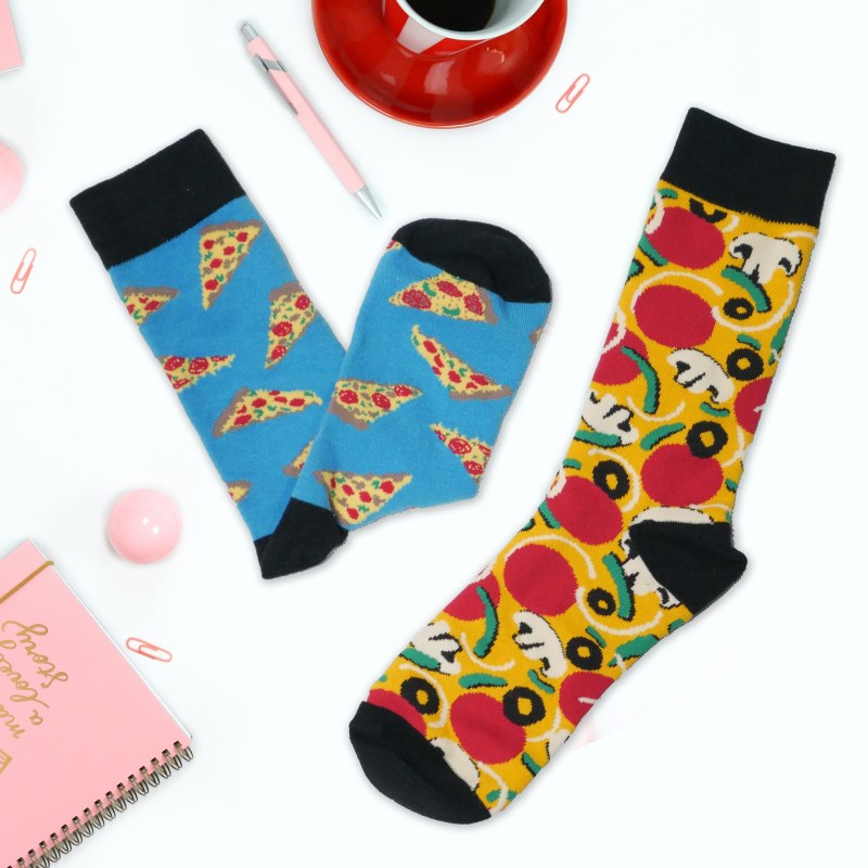Veselé ponožky - pizza - Dárky
