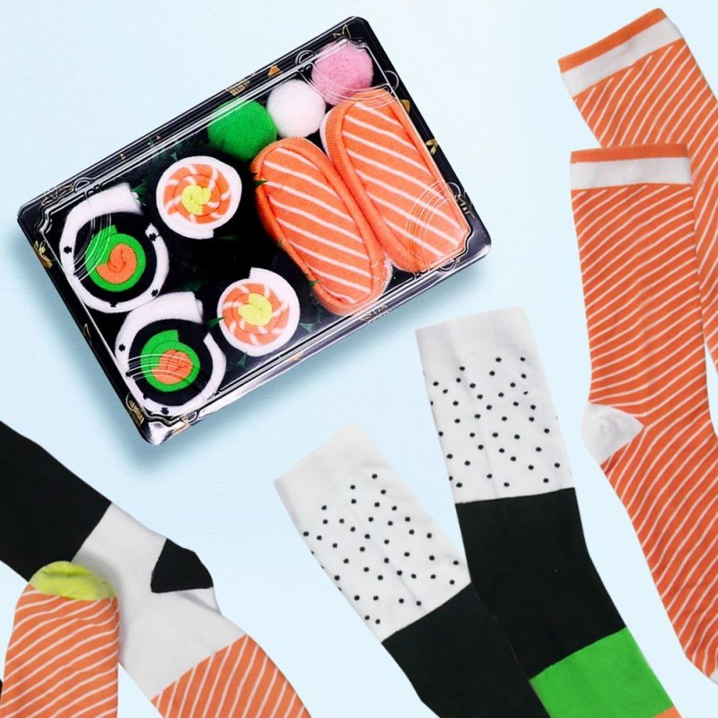 Veselé ponožky - set sushi - Dárky