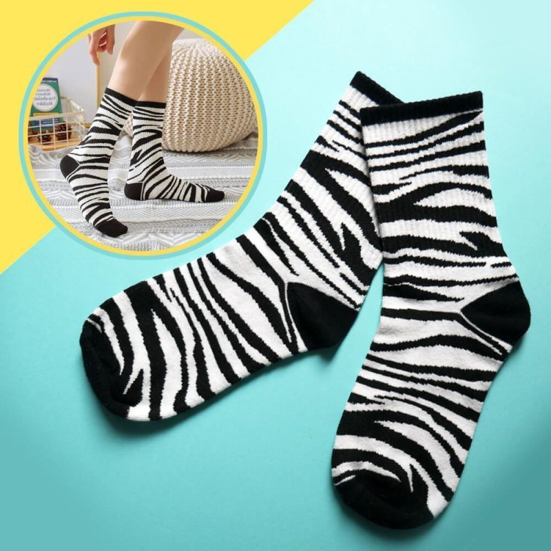 Veselé ponožky - zebra - Dárky