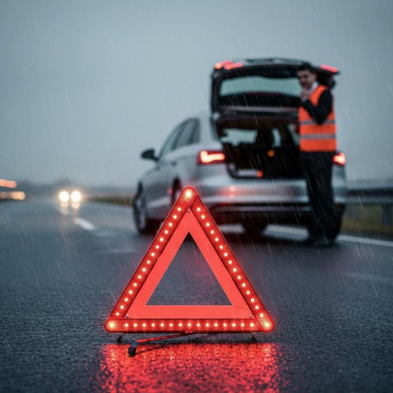 Výstražný trojúhelník s&nbsp;LED osvětlením - Dárky