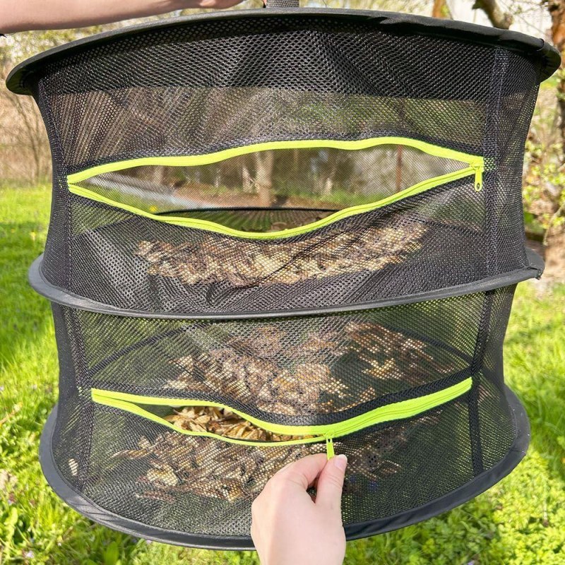 Závěsná síť na sušení bylinek a&nbsp;hub - 2 patra - Dárky