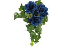 Květinové kroužky 11cm Modrý