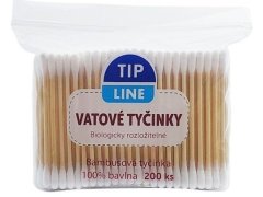 Vatové tyčinky 200ks TIP Line sáček