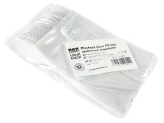 plastový lžíce bílá 18cm/50ks opakovatelně použitelné