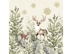 Ubrousek 33x33 3Vr Elegant Deer 20ks