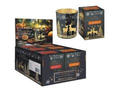 Svíčka ve skle dřevěný knot 200g Winter Luxury Punch + Mulle
