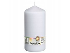 Bolsius svíčka válec bílá 200x98mm