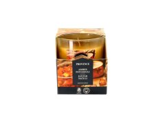 Vonná svíčka ve skle PROVENCE 20 hodin jantar a&nbsp;pačuli 130g