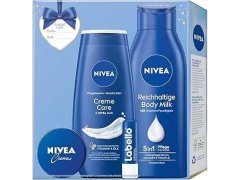 Kazeta Nivea 4ks /Mléko 400ml+Spg 250ml+krém 30ml+labello