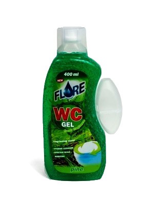Flore WC gel do košíčků 400ml - WC přípravky Čističe WC