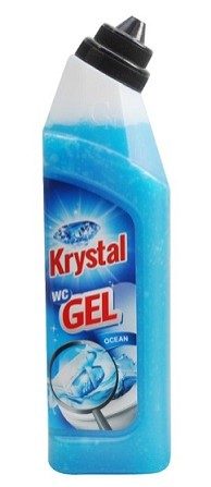 Krystal wc gel modrý 750ml s košíčkem - Drogerie Koupelna a WC WC čističe