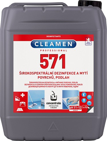 Cleamen 571 širokospektrální dezinfekce - Čistící a mycí prostředky Dezinfekční prostředky Dezinfekční přípravky