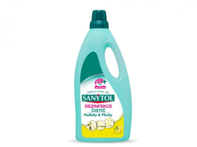 Sanytol dezinfekce UNI podlahy/plochy 1l Citron - Čistící a mycí prostředky Speciální čističe Univerzální