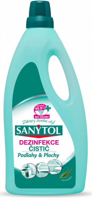 Sanytol dez UNI podlahy/plochy 1l Eukaly - Čistící a mycí prostředky Dezinfekční prostředky Dezinfekční přípravky
